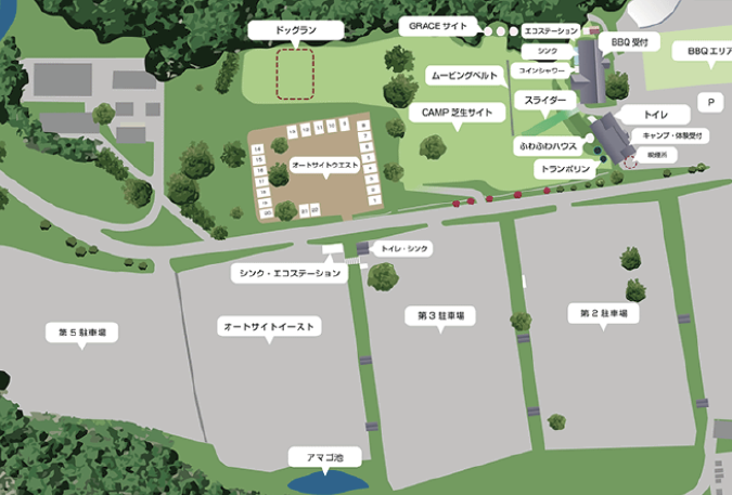 Gymkhana practice field map