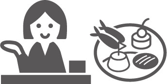 ②Restaurant reception