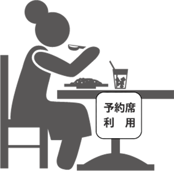 ③Meal at reserved seating